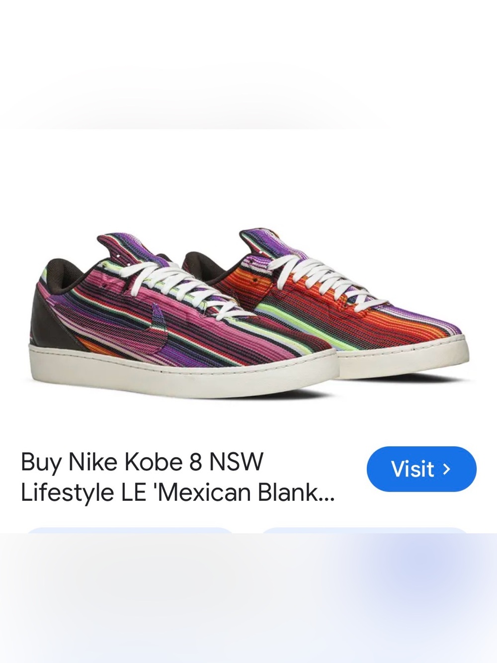 Nike Kobe Street Shoes in Mexican Blanket - Picture 1 of 9